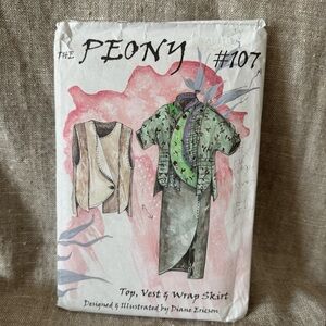 Diane Erickson pattern 107 The Peony XS-XXL